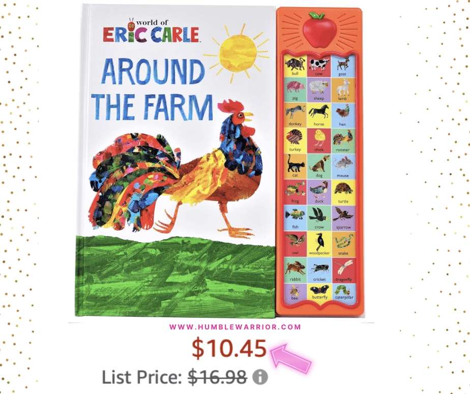 eric carle around the farm board book